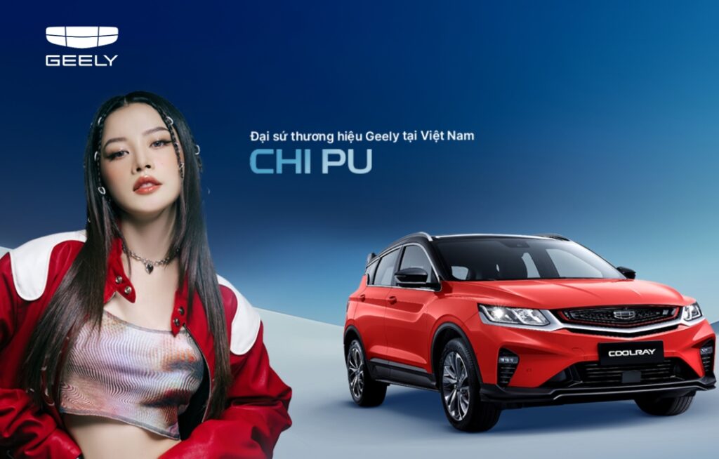Đại sứ thương hiệu Geely Hà Đông Chi Pu